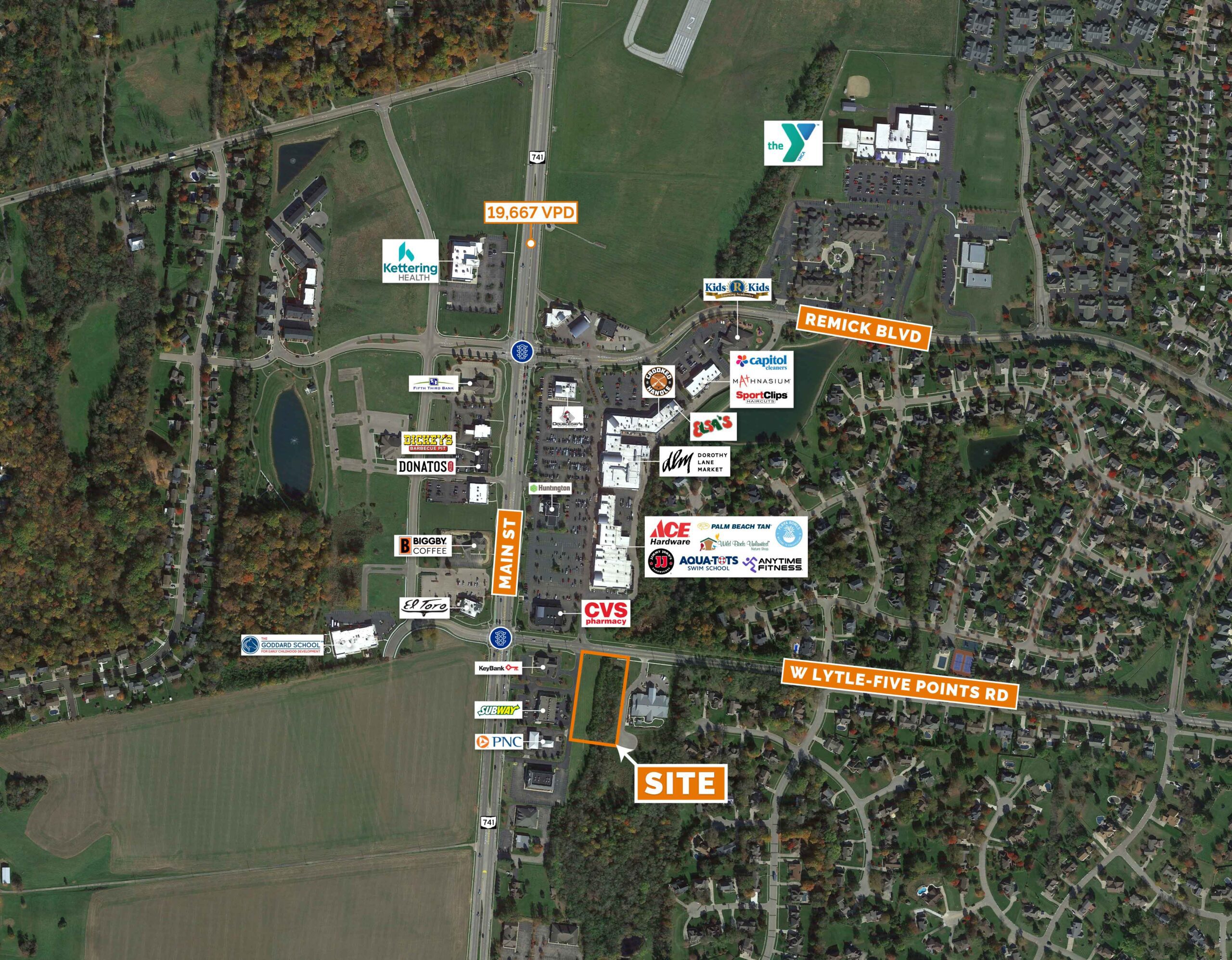 Springboro Trade Area Aerial